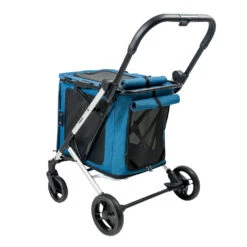 Ibiyaya BigBuddy Pet Stroller And Crate Combo, Crystal Teal -Petkit Shop fs2480 nb web 03