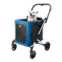 Ibiyaya BigBuddy Pet Stroller And Crate Combo, Crystal Teal -Petkit Shop fs2480 nb web 04