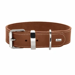 Hunter Aalborg Special Leather Dog Collar, Cognac
