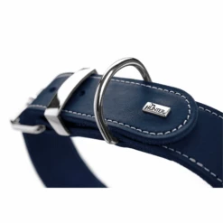 Hunter Aalborg Special Leather Dog Collar, Dark Blue -Petkit Shop hunter international dog collar hunter aalborg special leather dog collar dark blue 14964243791975