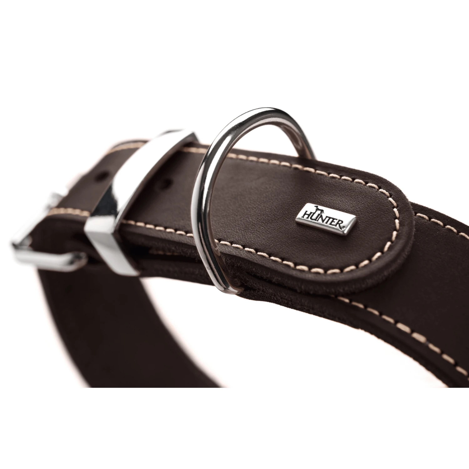 Hunter Aalborg Special Leather Dog Collar, Dark Brown 5 Hunter Aalborg Special Leather Dog Collar, Dark Brown - Image 3
