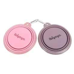 Ibiyaya Quick Bite Collapsible Dog Bowl, Pink -Petkit Shop ibiyaya pet bowl ibiyaya quick bite collapsible dog bowl pink 14239454003303
