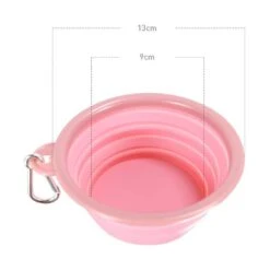 Ibiyaya Quick Bite Collapsible Dog Bowl, Pink -Petkit Shop ibiyaya pet bowl ibiyaya quick bite collapsible dog bowl pink 31865000558791