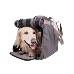 Ibiyaya Canvas Pet Tote Bag Soft Pet Carrier, Grey -Petkit Shop ibiyaya pet carrier ibiyaya canvas pet tote bag soft pet carrier grey 6664299151463