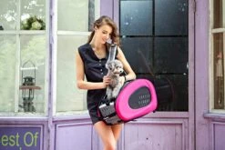 Ibiyaya EVA 4-in-1 Combo Pet Carrier On Wheels, Hot Pink -Petkit Shop ibiyaya pet carrier ibiyaya eva 4 in 1 combo pet carrier on wheels hot pink 6641758961767