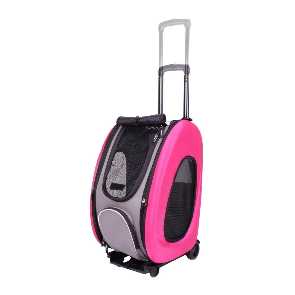 Ibiyaya EVA 5-in-1 Combo Pet Carrier, Pram & Backpack, Hot Pink 4 Ibiyaya EVA 5-in-1 Combo Pet Carrier, Pram & Backpack, Hot Pink - Image 2