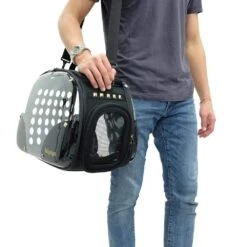 Ibiyaya Transparent Hard Case Carrier | Hard Rock -Petkit Shop ibiyaya pet carrier ibiyaya hard rock transparent hard case carrier foldable pet bag 31854891008199
