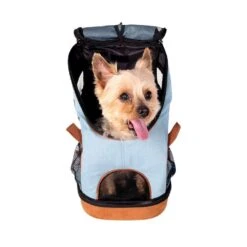 Ibiyaya Lightweight Pet Backpack Carrier, Denim -Petkit Shop ibiyaya pet carrier ibiyaya lightweight pet backpack carrier denim 30021147885767