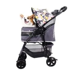Ibiyaya Cloud 9 Pet Stroller For Dogs & Cats, Mint Green -Petkit Shop ibiyaya pet pram ibiyaya cloud 9 pet stroller for dogs cats up to 20kg mint green 23764748861639