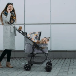 Ibiyaya Cloud 9 Pet Stroller For Dogs & Cats, Mint Green -Petkit Shop ibiyaya pet pram ibiyaya cloud 9 pet stroller for dogs cats up to 20kg mint green 31853564788935