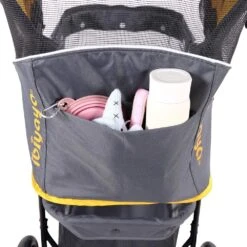 Ibiyaya Cloud 9 Pet Stroller For Dogs & Cats, Mustard Yellow -Petkit Shop ibiyaya pet pram ibiyaya cloud 9 pet stroller for dogs cats up to 20kg mustard yellow 15638467903591