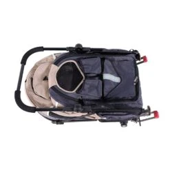 Ibiyaya Happy Pet V2 Bike Trailer & Jogger, Latte -Petkit Shop ibiyaya pet pram ibiyaya happy pet trailer v2 bike trailer jogger for dogs latte 23766743220423