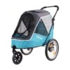 Ibiyaya Happy Pet V2 Bike Trailer & Jogger, Ocean Blue -Petkit Shop ibiyaya pet pram ibiyaya happy pet trailer v2 bike trailer jogger for dogs ocean blue 23765880668359