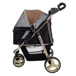 Ibiyaya Monarch Premium Pet Jogger Stroller, Luxury Gold -Petkit Shop ibiyaya pet pram ibiyaya monarch premium pet jogger stroller luxury gold 6636162908263