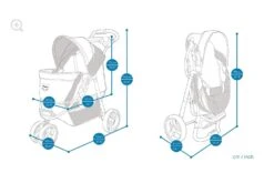 Ibiyaya Monarch Premium Pet Jogger Stroller, Luxury Gold -Petkit Shop ibiyaya pet pram ibiyaya monarch premium pet jogger stroller luxury gold 6636169035879