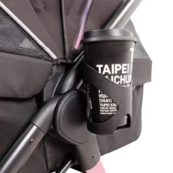 Ibiyaya Retro Luxe Pet Stroller For Cats & Dogs, Prism Black -Petkit Shop ibiyaya pet pram retro luxe pet stoller for cats dogs up to 35kg prism black 36255617122523