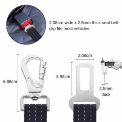 IBuddy Dog Seat Belt For Cars With Locking Carabiner -Petkit Shop ibuddy car travel ibuddy dog seat belt for cars with locking carabiner 7469644808295