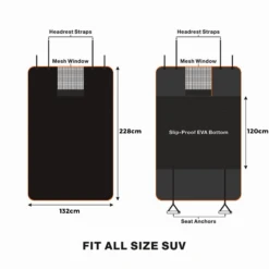 IBuddy Waterproof SUV Cargo Liner Cover For Dogs 13 IBuddy Waterproof SUV Cargo Liner Cover For Dogs -Petkit Shop ibuddy car travel ibuddy waterproof suv cargo liner cover for dogs 31873725333703