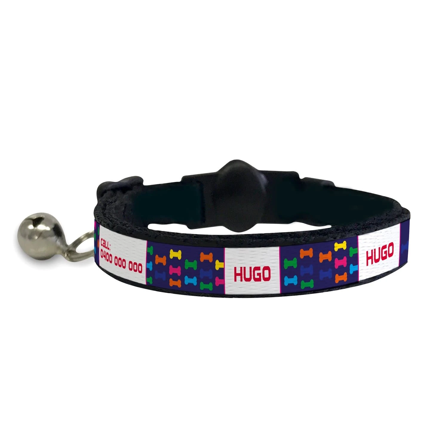 Personalised Cat Collar - Bones 3 Personalised Cat Collar - Bones