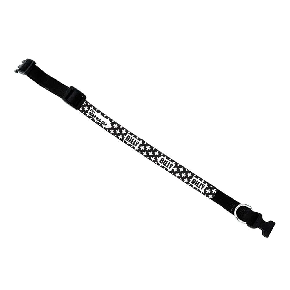 Personalised Dog Collar - Monochrome Cross 4 Personalised Dog Collar - Monochrome Cross - Image 2