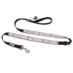 Personalised Dog Leash - Candy Hearts