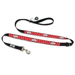Personalised Dog Leash - Spots Red