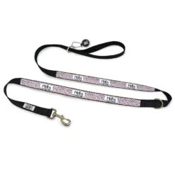 Personalised Dog Leash - Squiggle, Pink