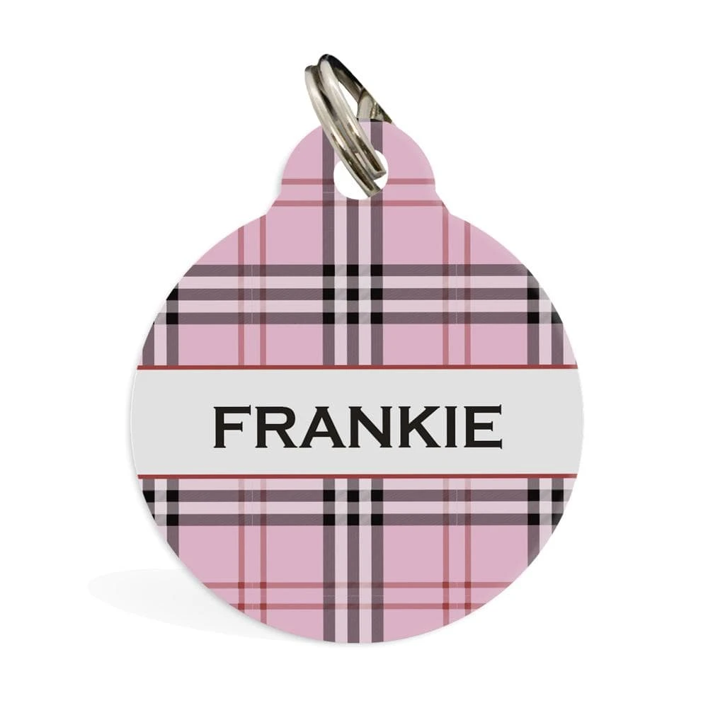 Pet ID Tag - Furberry, Pink 3 Pet ID Tag - Furberry, Pink