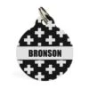 Pet ID Tag - Monochrome Cross -Petkit Shop id pet id tag pet id tag monochrome cross 31861961949383