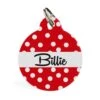 Pet ID Tag - Spots Red -Petkit Shop id pet id tag pet id tag spots red 3908080926823