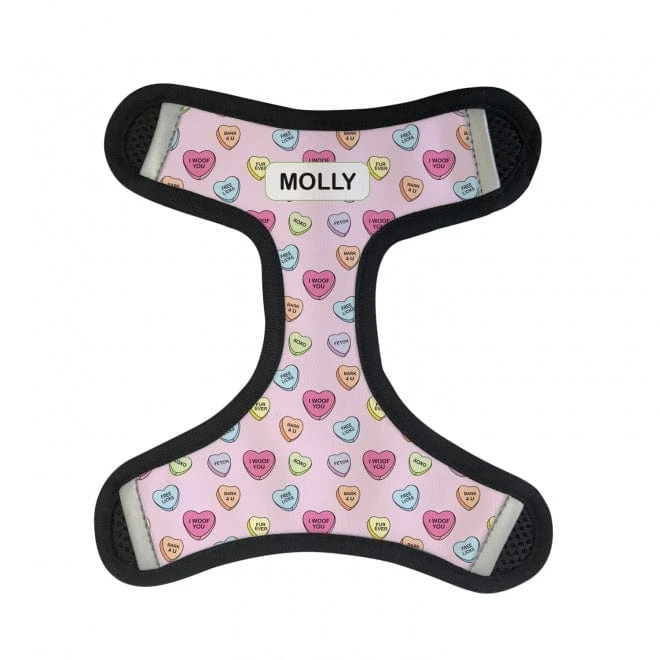 Personalised Pet Harness - Candy Hearts 4 Personalised Pet Harness - Candy Hearts - Image 2