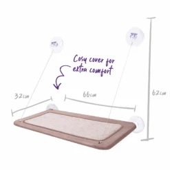 The Lookout Deluxe Window Cat Bed -Petkit Shop kazoo pet bed the lookout deluxe window cat bed 28478602576071