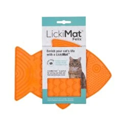 Lickimat Classic Felix Licking Mat For Cats -Petkit Shop lickimat pet bowl lickimat classic felix slow feeder licking mat for cats 28436589478087