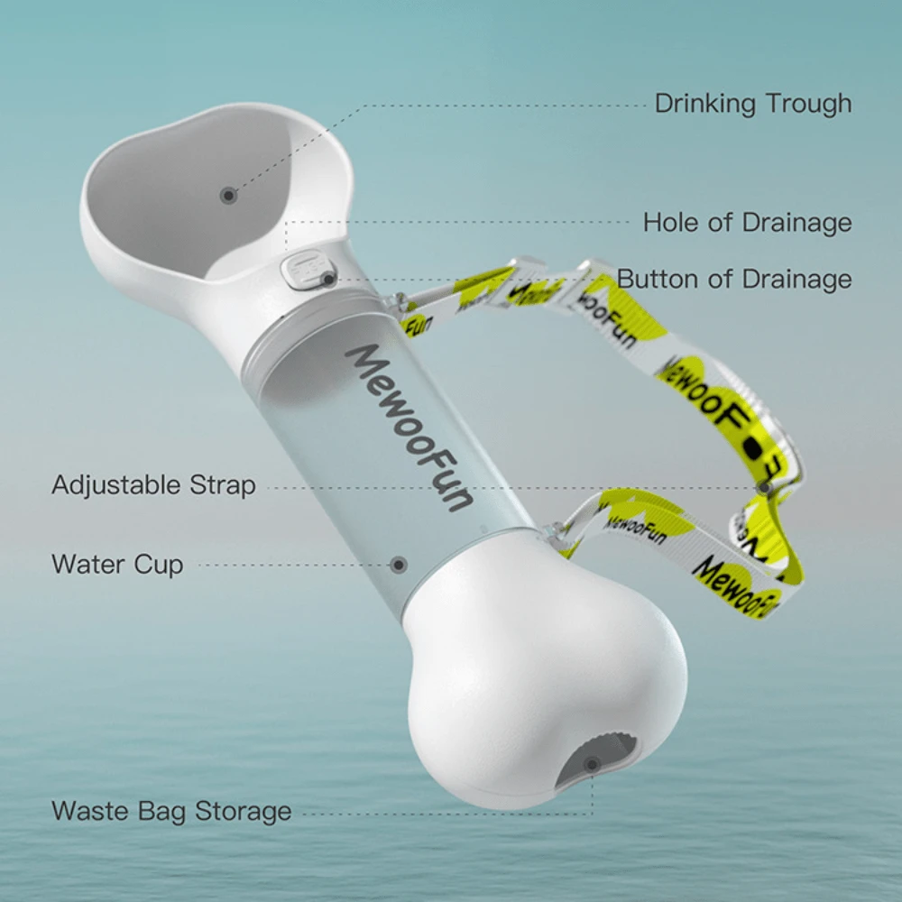 Dog Water Bottle With Poop Bag Dispenser 9 Dog Water Bottle With Poop Bag Dispenser - Image 7