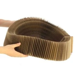 Cat Scratcher Collapsible Lounge Bed -Petkit Shop modern pets cat scratcher cat scratcher collapsible lounge round scratching board bed 31874530771143