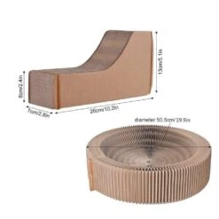 Cat Scratcher Collapsible Lounge Bed -Petkit Shop modern pets cat scratcher cat scratcher collapsible lounge round scratching board bed 4474622640231