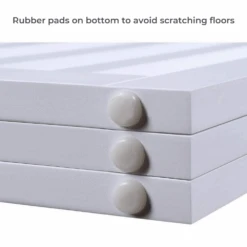 Three Panel Freestanding Dog Gate, White -Petkit Shop modern pets containment three panel freestanding dog gate white 31982770028743