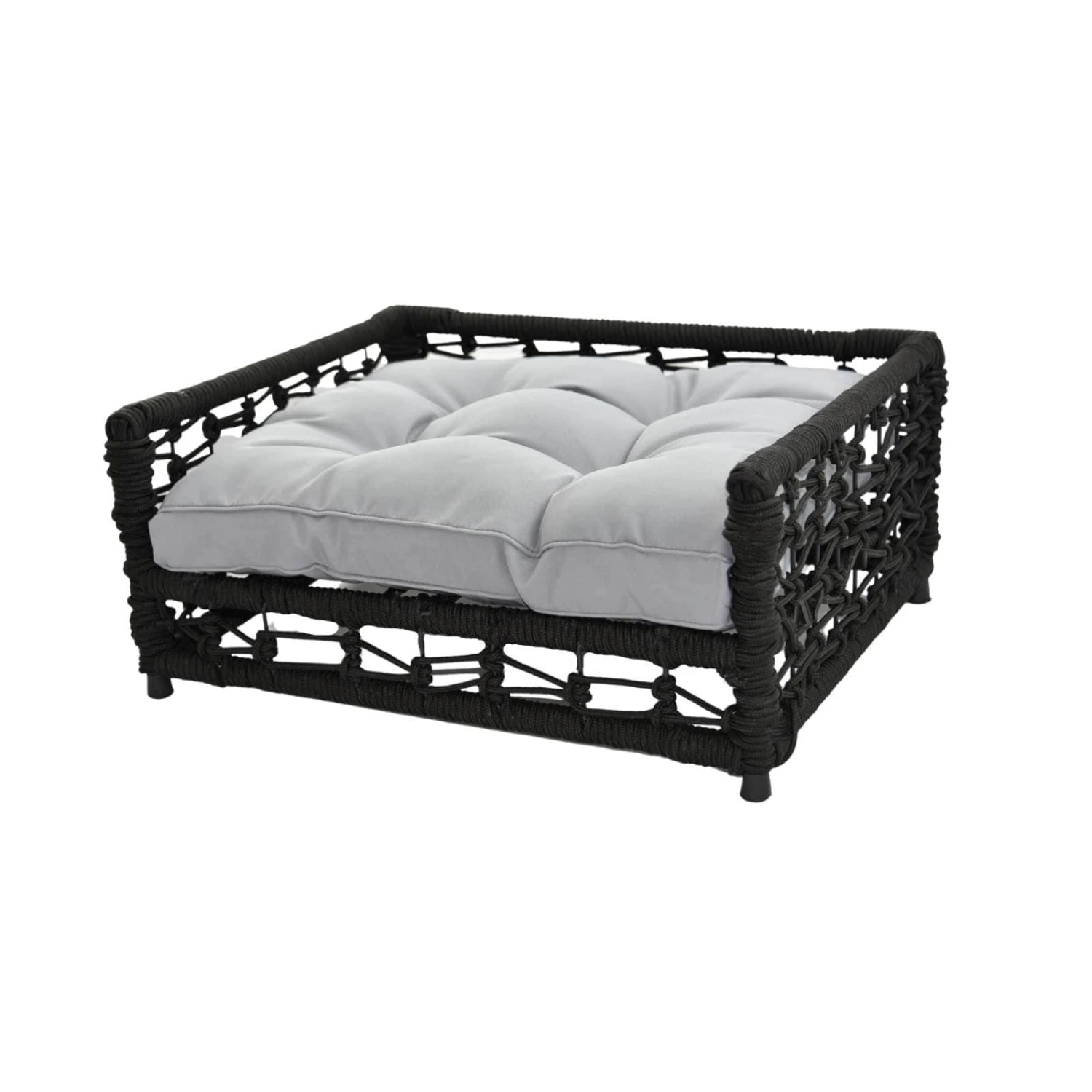 Hondje Outdoor Wicker Rope Elevated Dog Bed Small 5 Hondje Outdoor Wicker Rope Elevated Dog Bed Small - Image 3