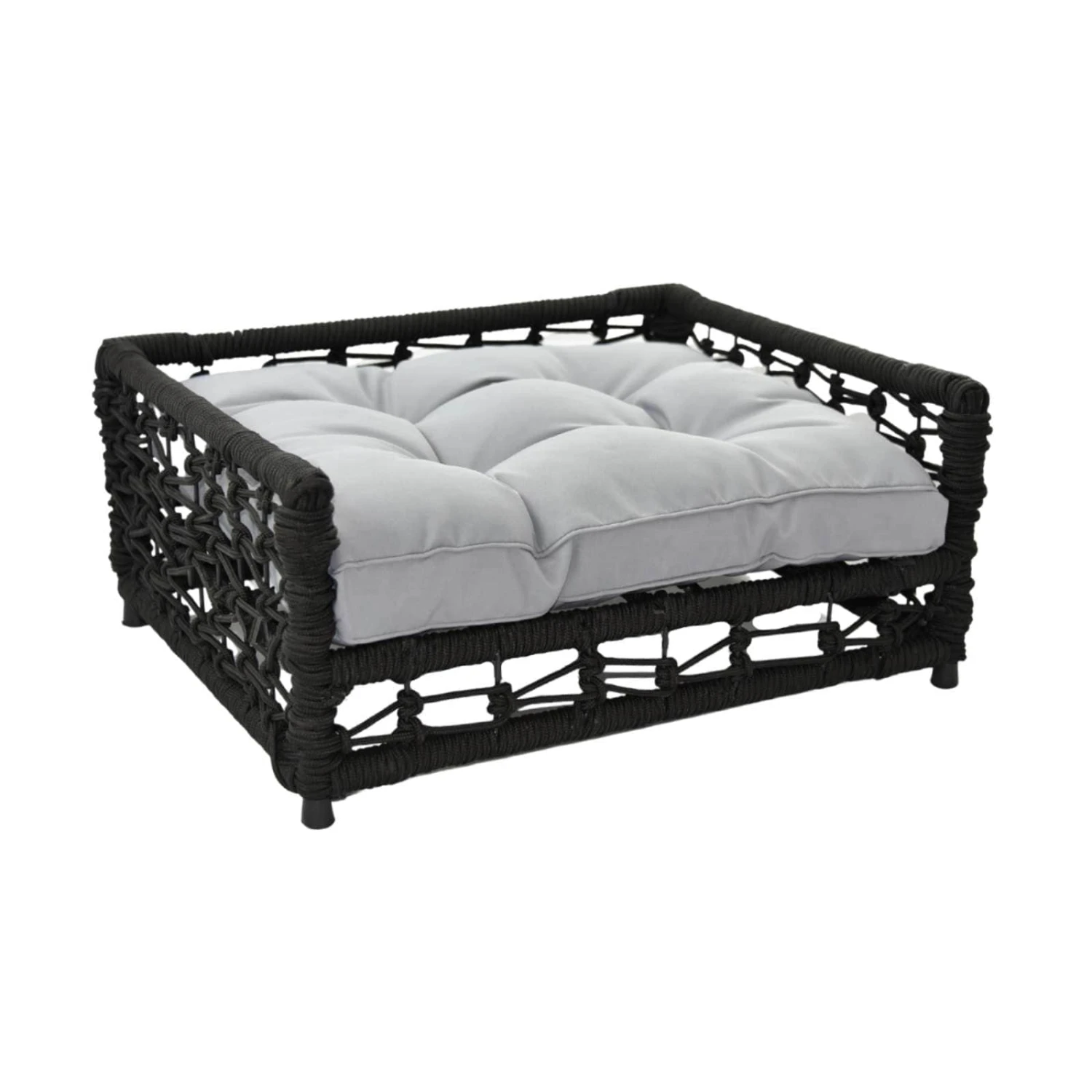 Hondje Outdoor Wicker Rope Elevated Dog Bed Small 4 Hondje Outdoor Wicker Rope Elevated Dog Bed Small - Image 2