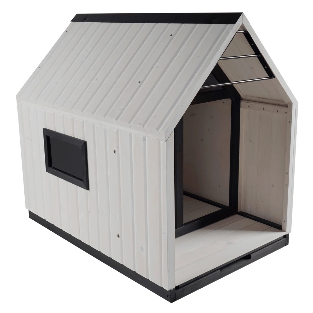 Nordic Modern Dog House, White 6 Nordic Modern Dog House, White - Image 4
