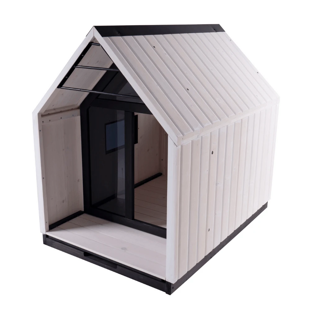 Nordic Modern Dog House, White 4 Nordic Modern Dog House, White - Image 2