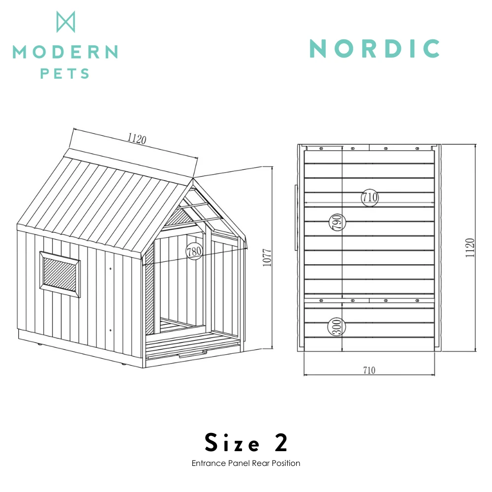Nordic Modern Dog House, White 13 Nordic Modern Dog House, White - Image 11