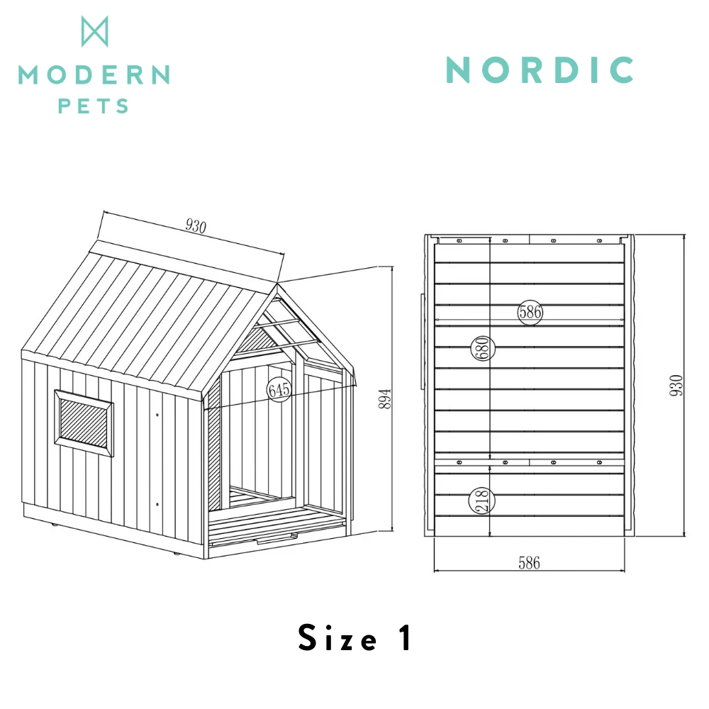 Nordic Modern Dog House, White 12 Nordic Modern Dog House, White - Image 10