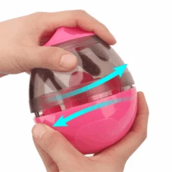 Dog Tumbler Feeder Toy, Pink 12 Dog Tumbler Feeder Toy, Pink -Petkit Shop modern pets dog toy dog tumbler feeder toy w bonus snacks pink 24564232978631