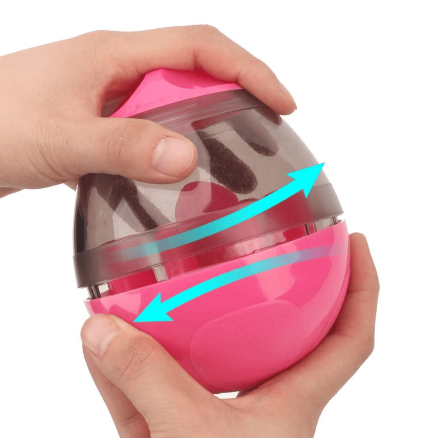 Dog Tumbler Feeder Toy, Pink 6 Dog Tumbler Feeder Toy, Pink - Image 4