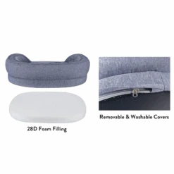 Grey Rabbit Lounge Dog Bed -Petkit Shop modern pets pet bed grey rabbit lounge dog bed 30449108877511