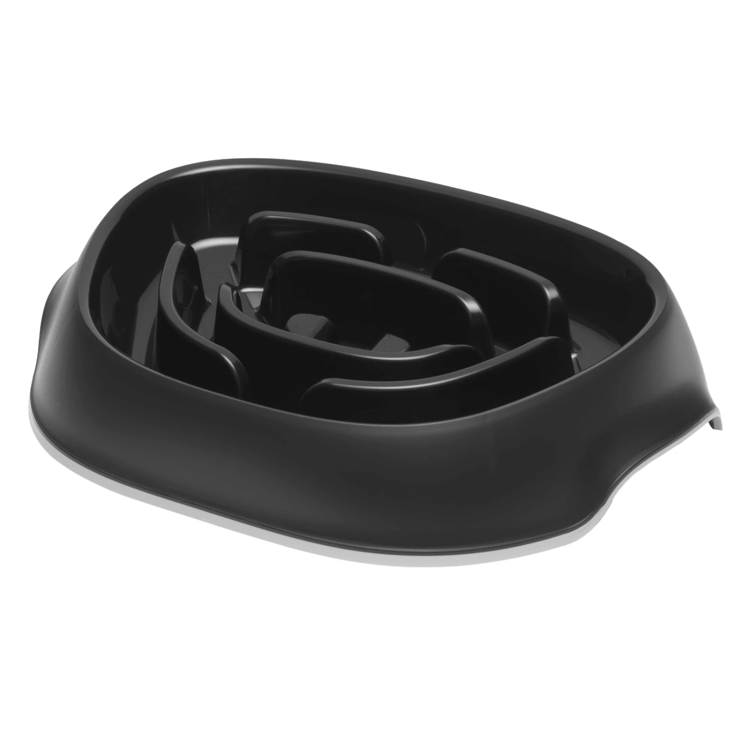 Moderna Slomo Slow Feeder Dog Bowl, Black 3 Moderna Slomo Slow Feeder Dog Bowl, Black