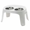 Moderna Skybar Raised Dog Bowl Stand, White -Petkit Shop moderna pet bowl medium moderna skybar raised dog bowl stand white 31857573986503