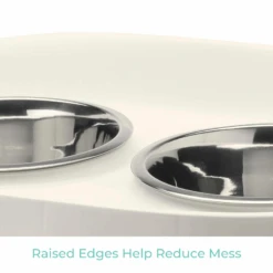 Moderna Skybar Raised Dog Bowl Stand, White -Petkit Shop moderna pet bowl moderna skybar raised dog bowl stand white 12248851382375