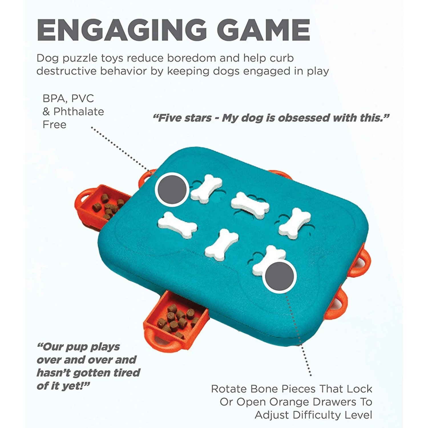 Outward Hound Nina Ottosson Dog Puzzle Toy Interactive Treat Dispenser | Dog Casino 3 Outward Hound Nina Ottosson Dog Puzzle Toy Interactive Treat Dispenser | Dog Casino - Image 2